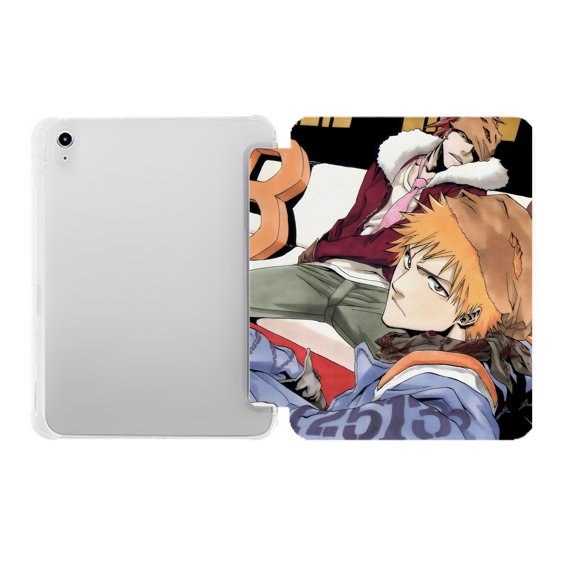 （画像用） ブリーチ BLEACH IPad ケース ペン収納付き 三つ折りスタンド PUレザー×シリコン 対応機種9.5/10.5/10.9インチ